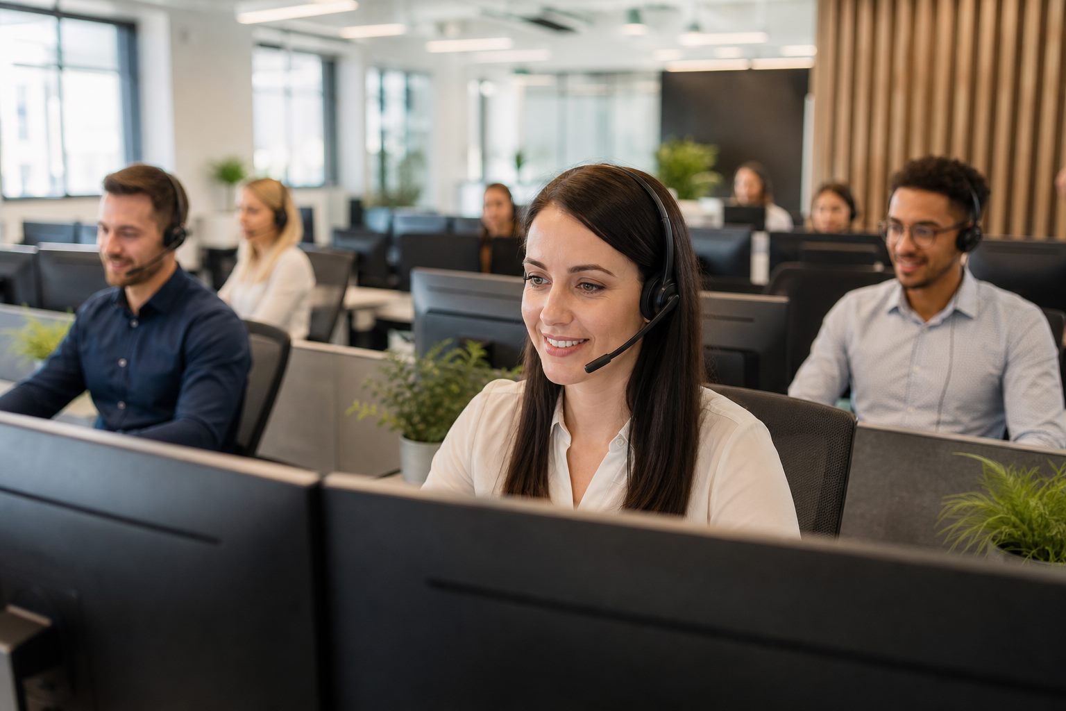 Tím operátorov v call centre